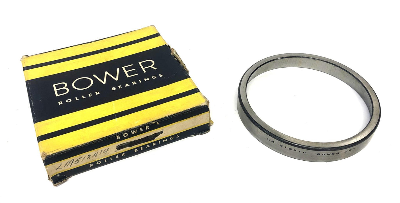Bower Tapered Roller Bearing Cup LM518414 NOS