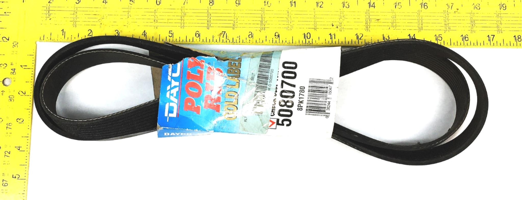 Dayco Ploy Rib Gold Label Serpentine Belt 5080700 NOS