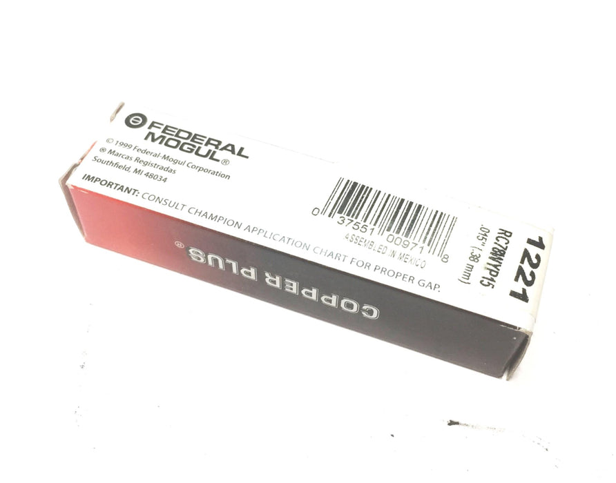 Champion Iridium Industrial Spark Plug 1221 (RC78WWYP15) NOS