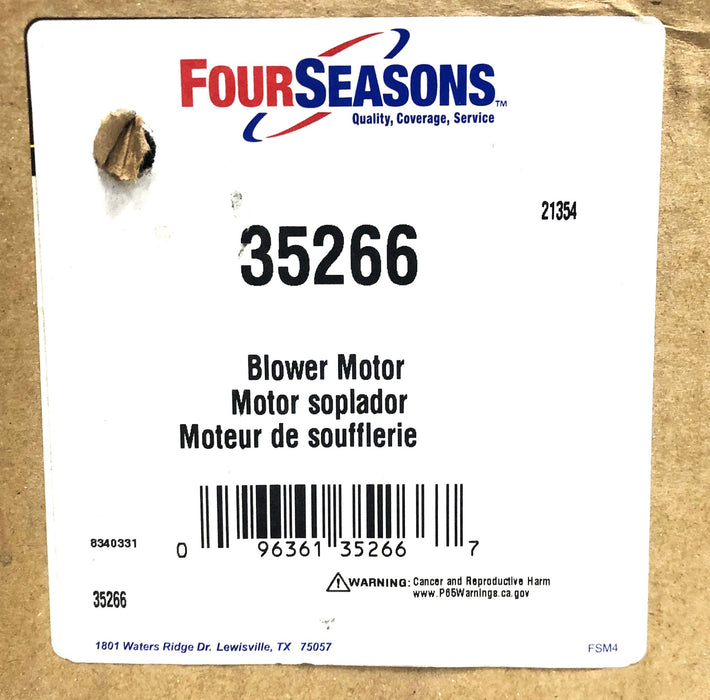Four Seasons 12V 15246 Unimotor Blower Motor 35266 NOS
