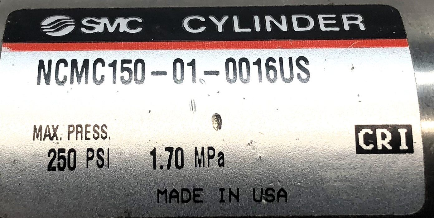 SMC Pneumatic Cylinder NCMC150-01-0016US NOS