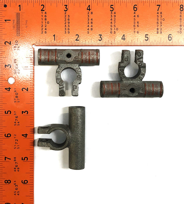 Unbranded Orange Flag 1/2" Stud 2/0 AWG Battery Terminal ORG [Lot of 3] NOS