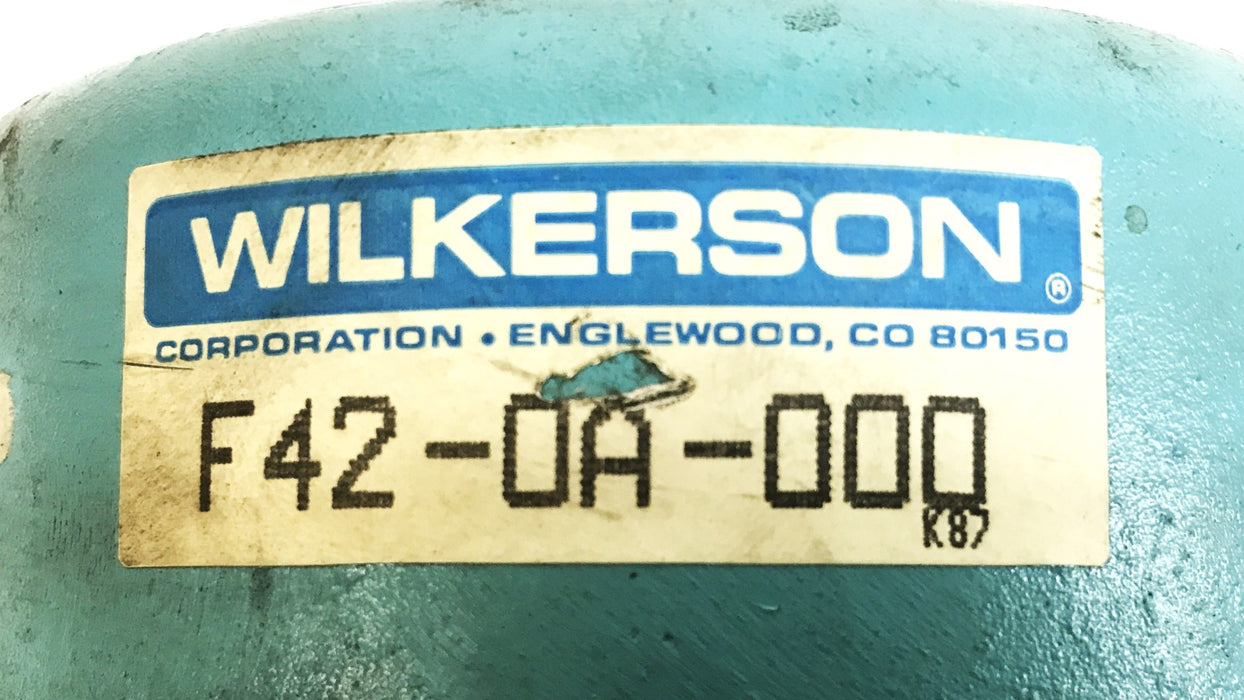 Wilkerson Pneumatic Filter Assembly F42-0A-000 USED