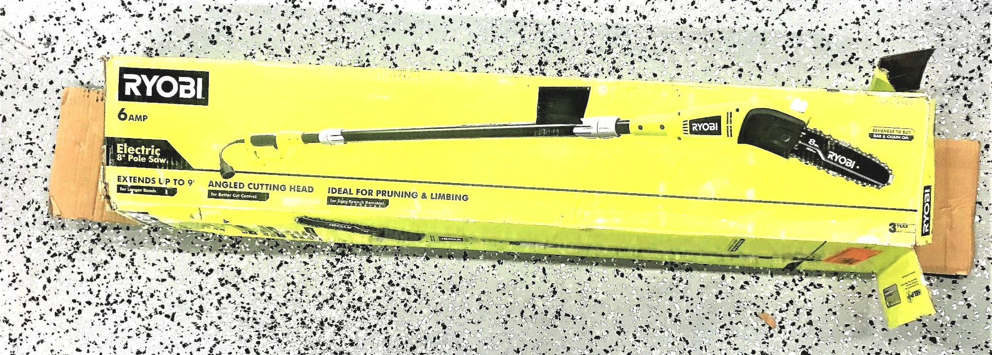 RYOBI 8" ELECTRIC POLE SAW ASSEMBLED INCORRECTLY/FULLY FUNCTIONAL RY43161 NOS