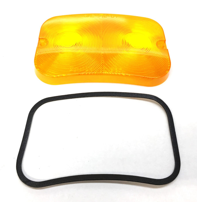 Signal-Stat Amber Lens Kit with Gasket 9020A [Lot of 4] NOS
