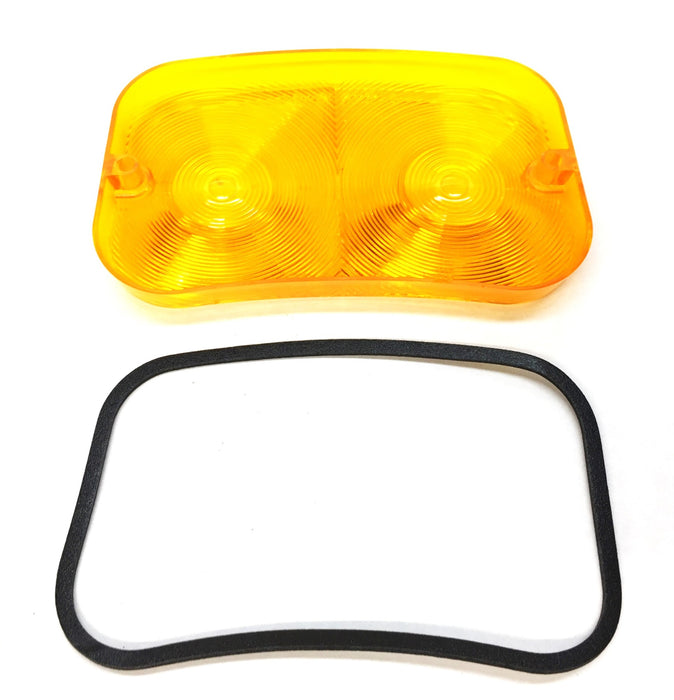 Signal-Stat Amber Lens Kit with Gasket 9020A [Lot of 4] NOS