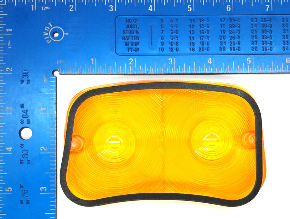 Signal-Stat Amber Lens Kit with Gasket 9020A [Lot of 4] NOS