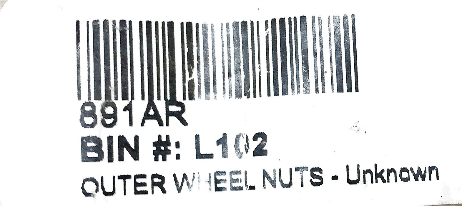Unbranded Outer Wheel Nuts 891AR [Lot of 4] NOS