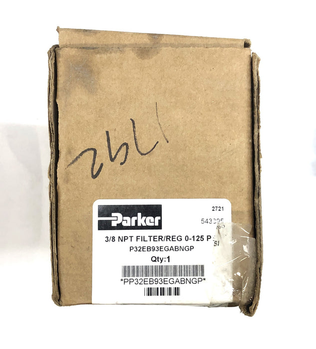 Parker Compact Global Modular Filter/Regulator P32EB93EGMBN5P NOS