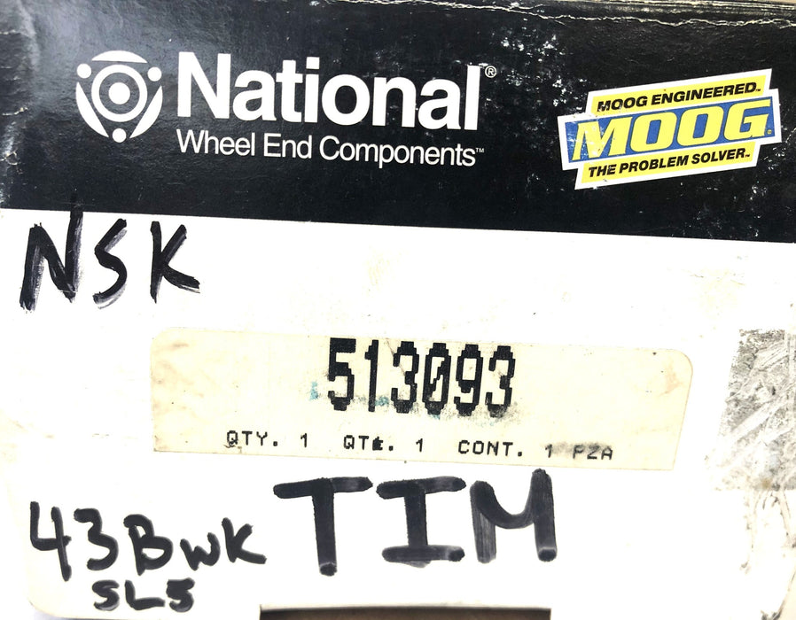 National Federal Morgul NSK Wheel Bearing 513093 (43BWK-5L5) NOS