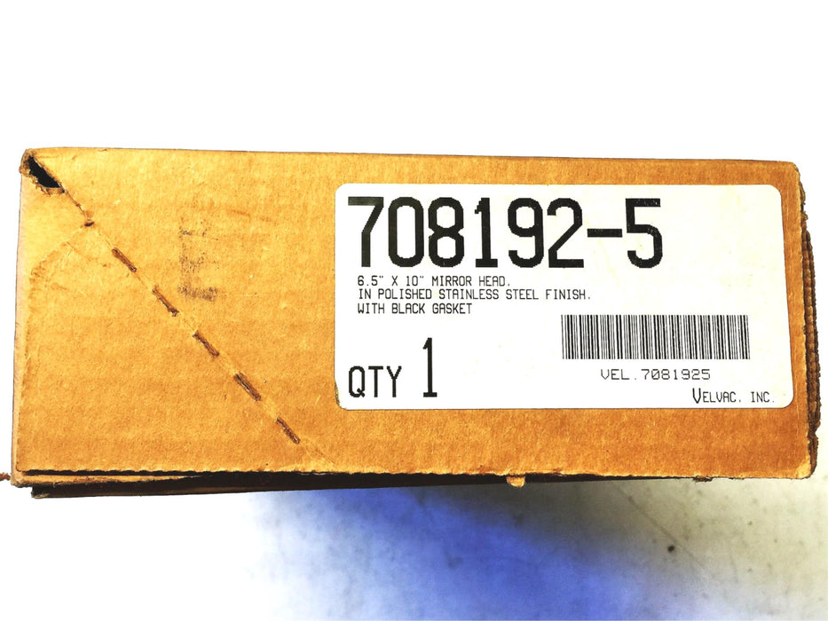 Velvac 6.5X10 Stud Mount Flat Glass Mirror 708192-5 NOS
