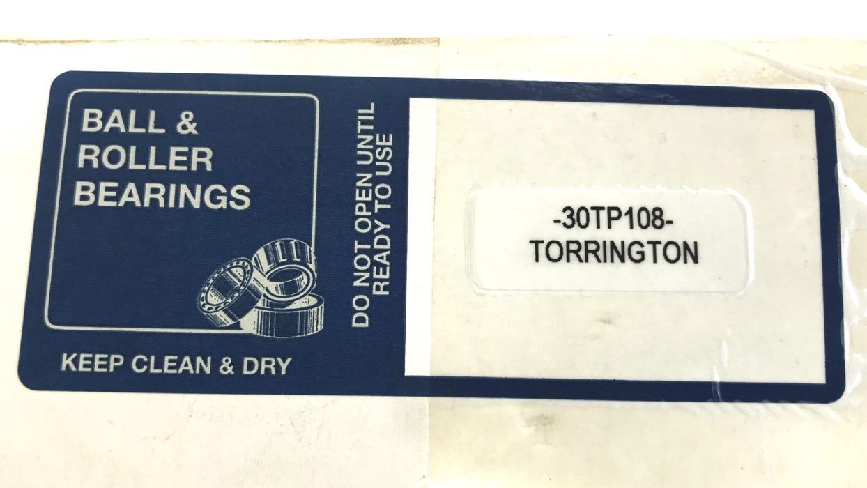 Torrington 8 inch Bronze Cage Thrust Roller Bearing 30TP108 NOS