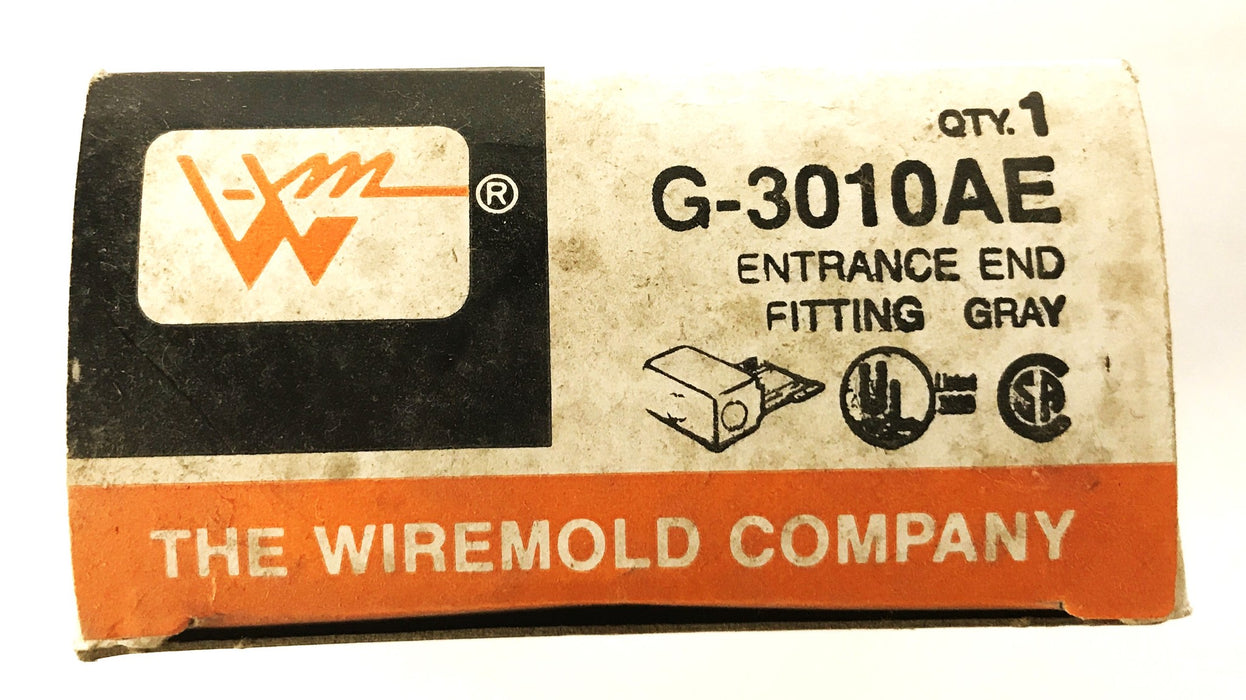 Wiremold Gray Entrance End Fitting G-3010AE [Lot of 7] NOS