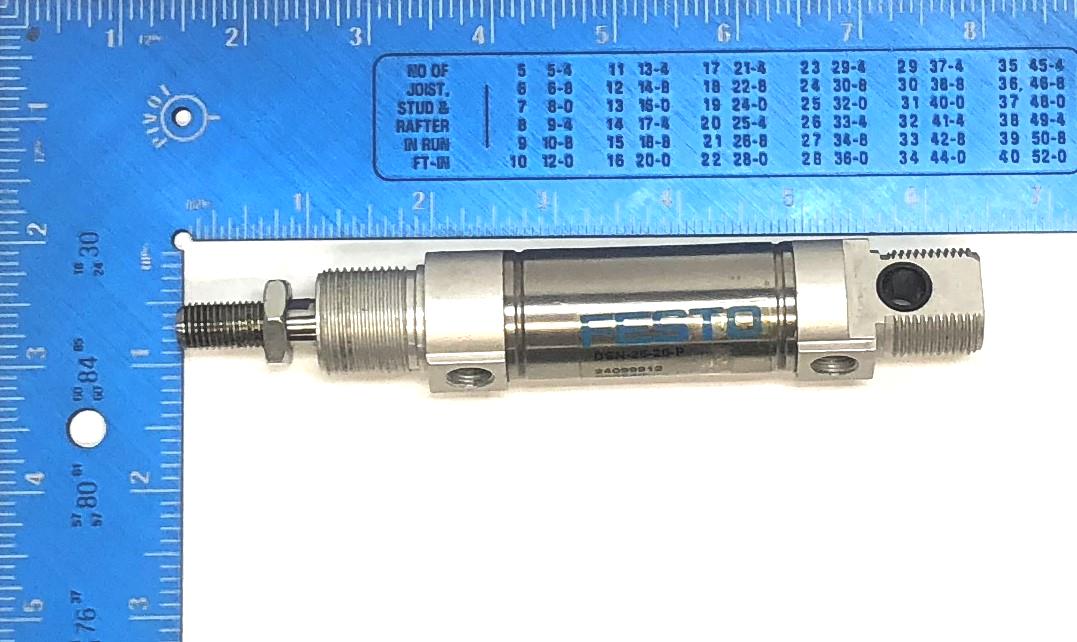 Festo 10 Bar / 145 PSI Max Pneumatic Cylinder DSN-25-20-P NOS
