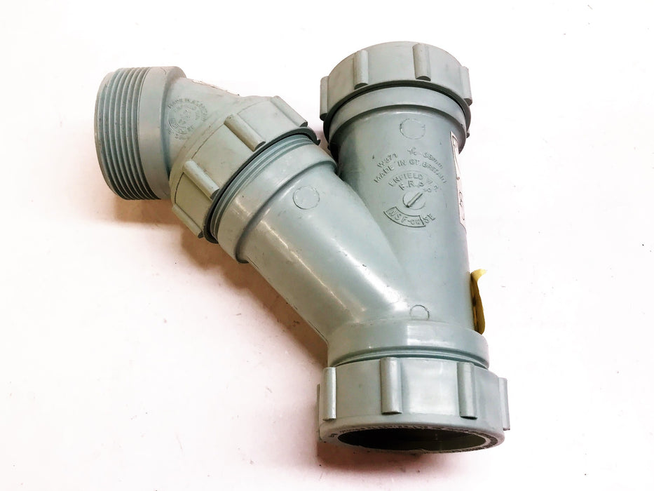 Enfield Labline 1-1/2" Plastic Cleanout Tee and Elbow Coupling W371/W211 NOS