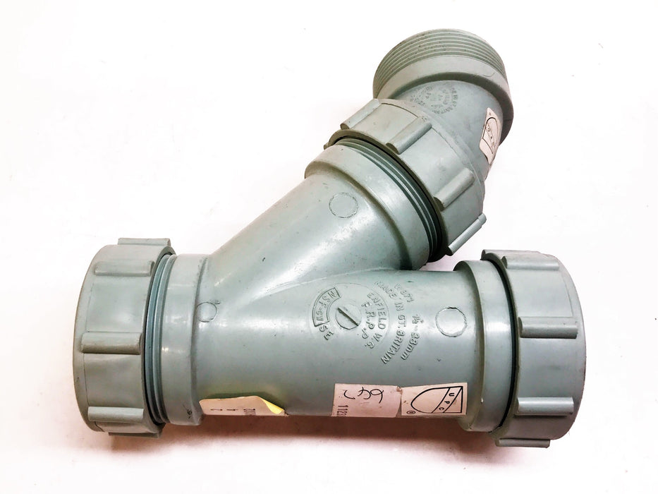 Enfield Labline 1-1/2" Plastic Cleanout Tee and Elbow Coupling W371/W211 NOS