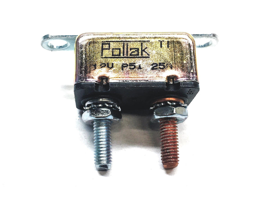 Pollak 25A Automatic Reset In-Line Circuit Breaker 54-525 [Lot of 4] NOS