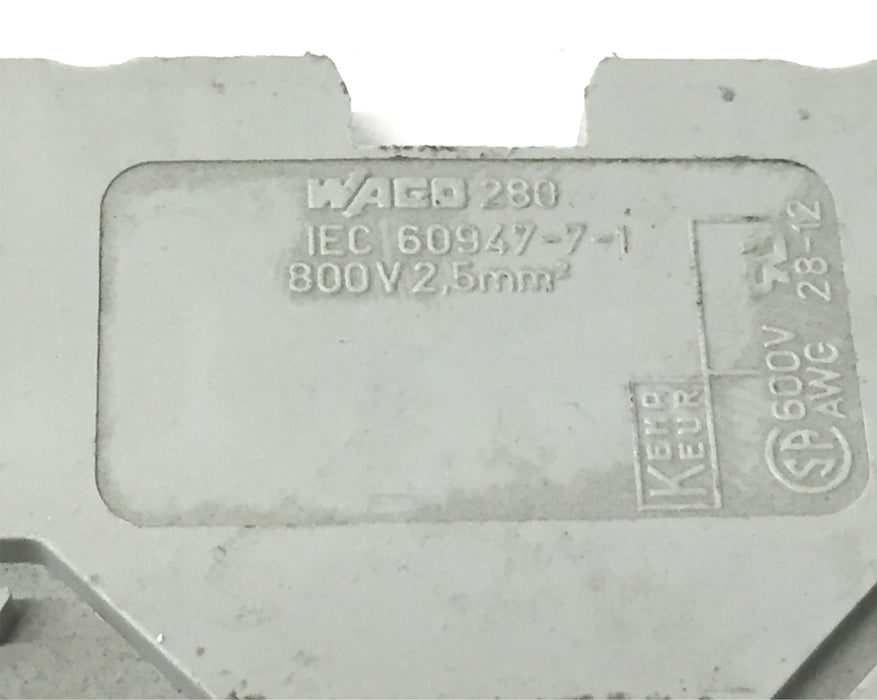 Wago 800V Terminal Block 60947-7-1 [Lot of 5] NOS