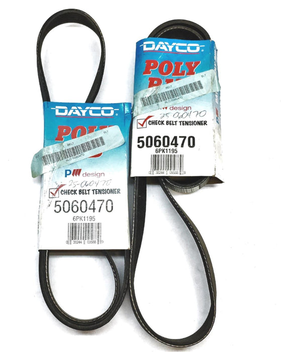 Dayco Poly Rib Serpentine Belt 5060470 [Lot of 2] NOS