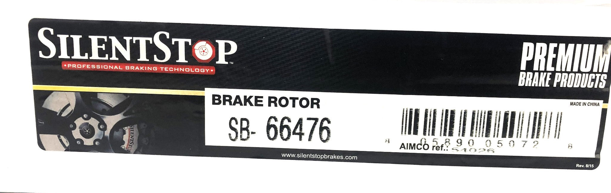 Silent Stop DuraGo Front Brake Disc Rotor SB-66476 (BR54025) NOS