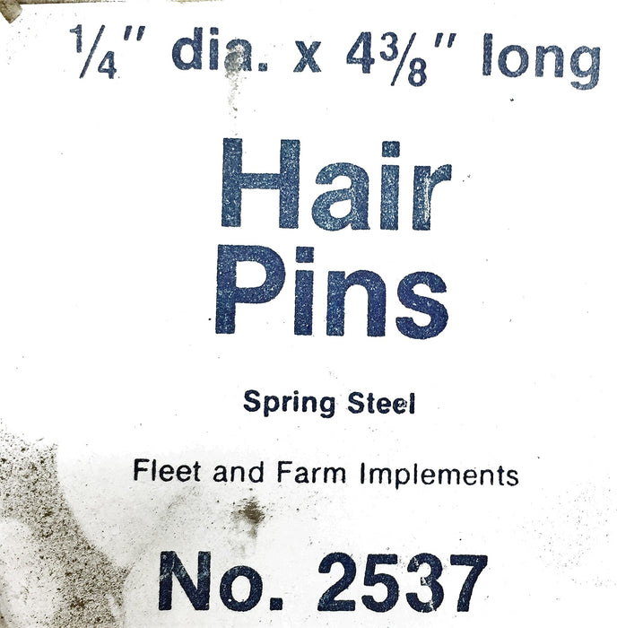 Fleet and Farm Implements 1/4" x 4-3/8" Hair Pin 2537 [Lot of 13] NOS