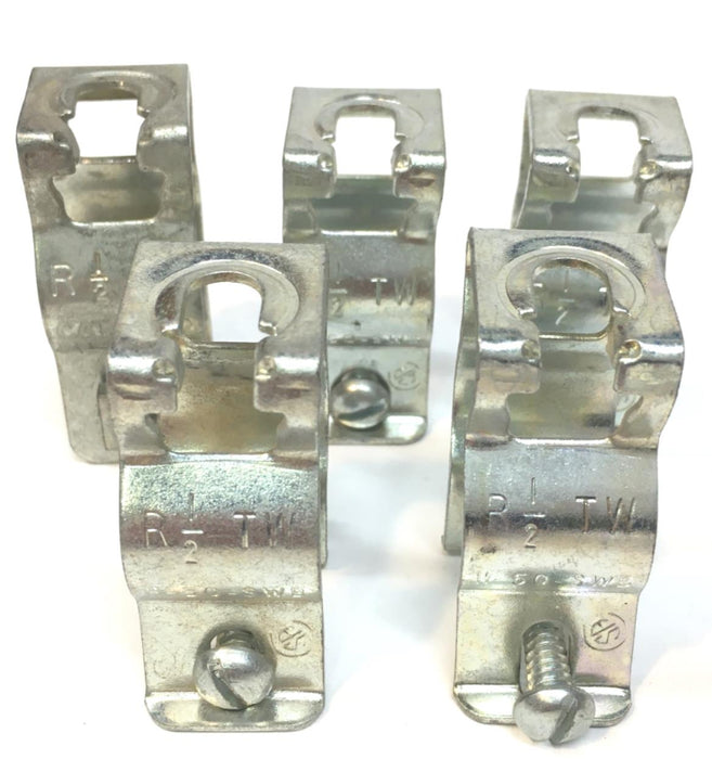 STEEL CITY Conduit Hanger Clip R 1/2" TW HW 3/8" EMT #0 #1 3/4" [ LOT OF 5 ] NOS