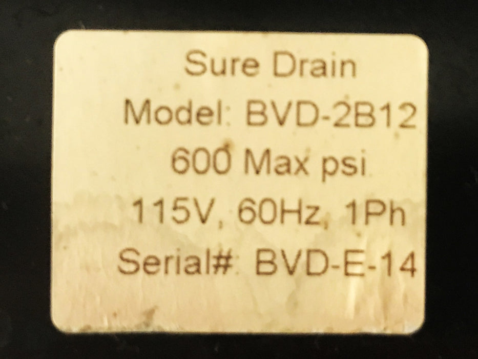 ACC Air Compressor Auto Ball Drain Valve BVD-2B12 USED