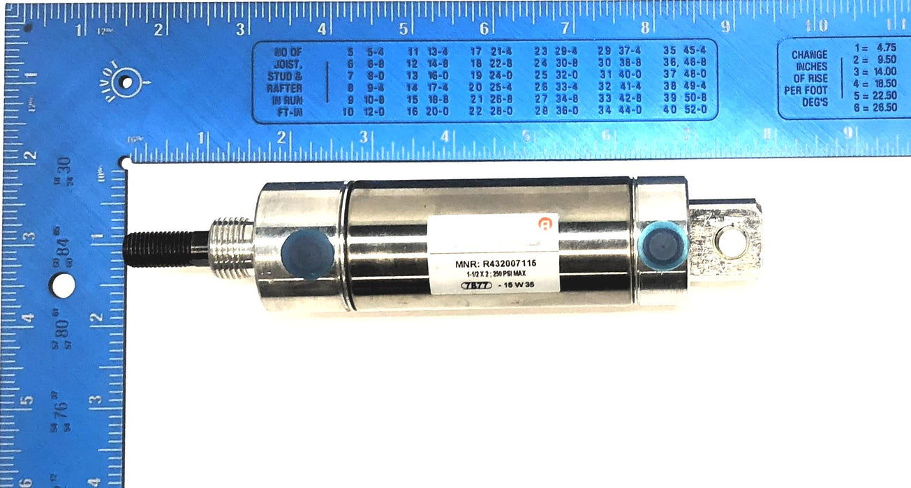 Aventics 250 PSI Max Pneumatic Cylinder R432007115 NOS