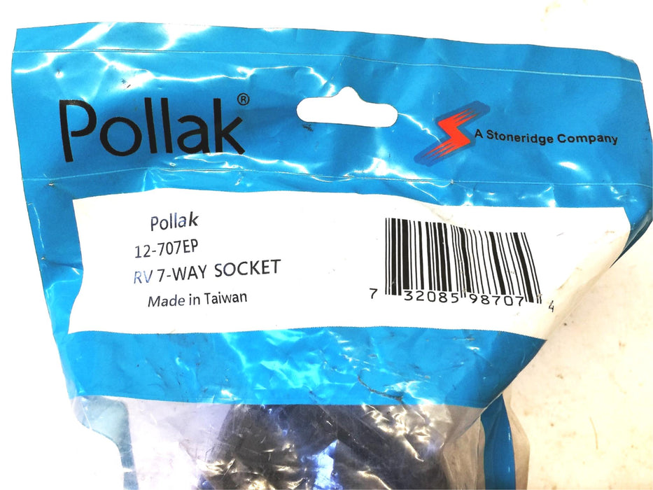 Pollak RV 7-Way Socket 12-707EP NOS