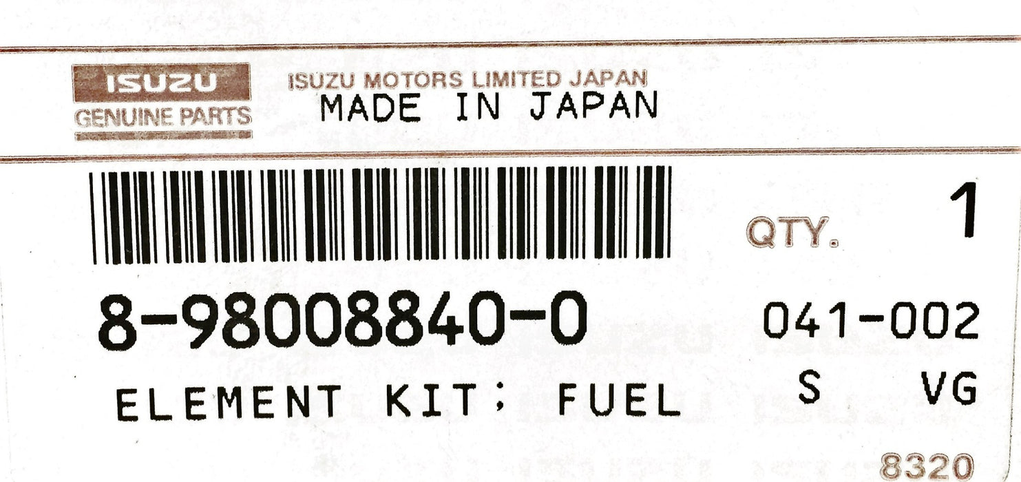 Isuzu Fuel Element Kit OEM 8-98008840-0 (98008840) NOS