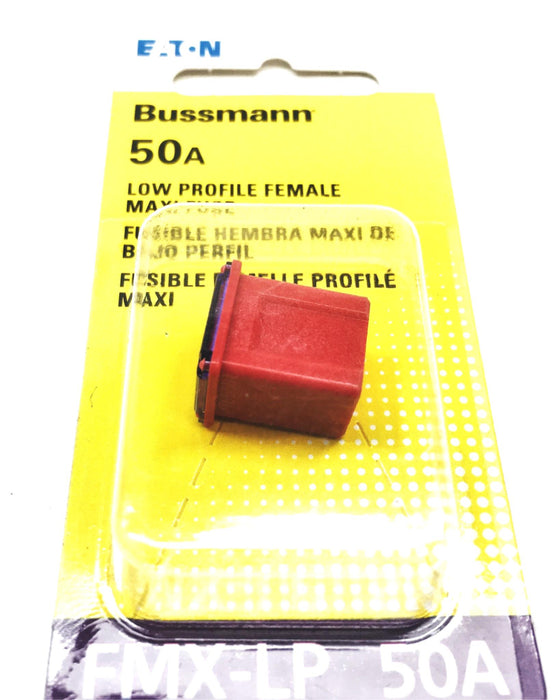 Eaton Bussman 50A Low Profile Female Maxi Fuse BP/FMX-50LP-RP [Lot of 5] NOS