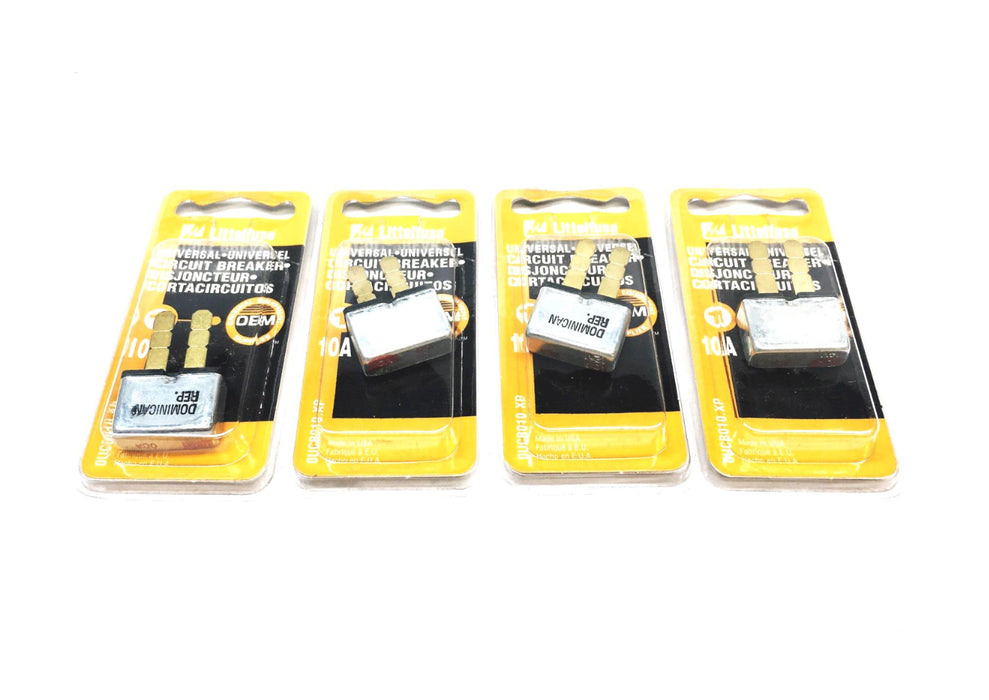 Littelfuse 10A Universal Circuit Breaker 0UCB010.XP [Lot of 4] NOS
