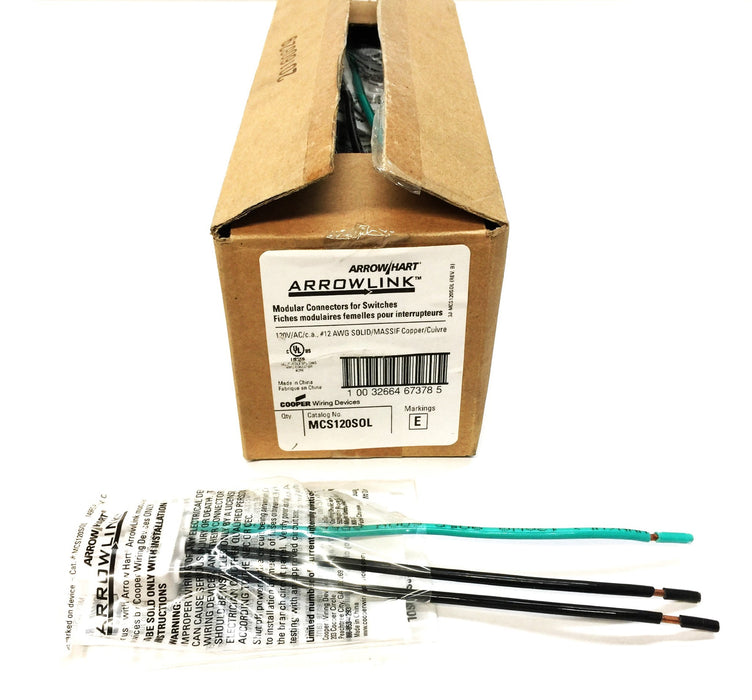 Cooper Arrowlink Modular Connectors for Switches Pack (16pcs) MCS120SOL NOS