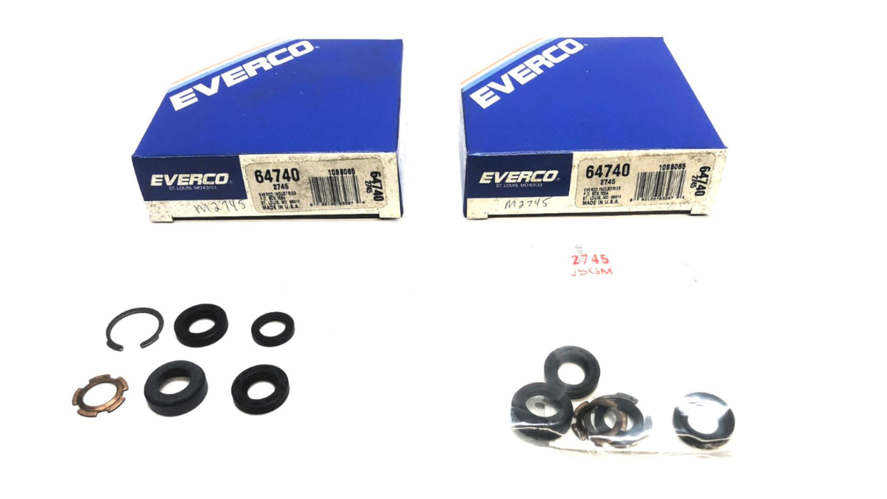 Everco Power Steering Power Cylinder Piston Rod Seal Kit 64740 [Lot of 2] NOS