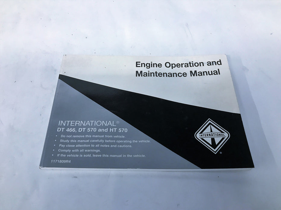 International Engine Operation And Maintenance Manual 1171819R4 NOS