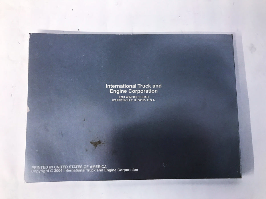 International Engine Operation And Maintenance Manual 1171819R4 NOS