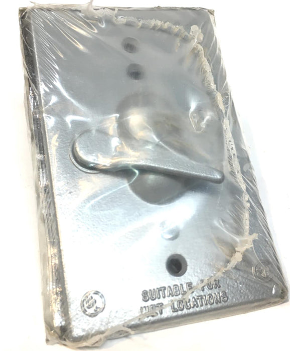 STEEL CITY SW1-C Weatherproof Outdoor Switch Cover ON/OFF Single Gang NEW SEALED