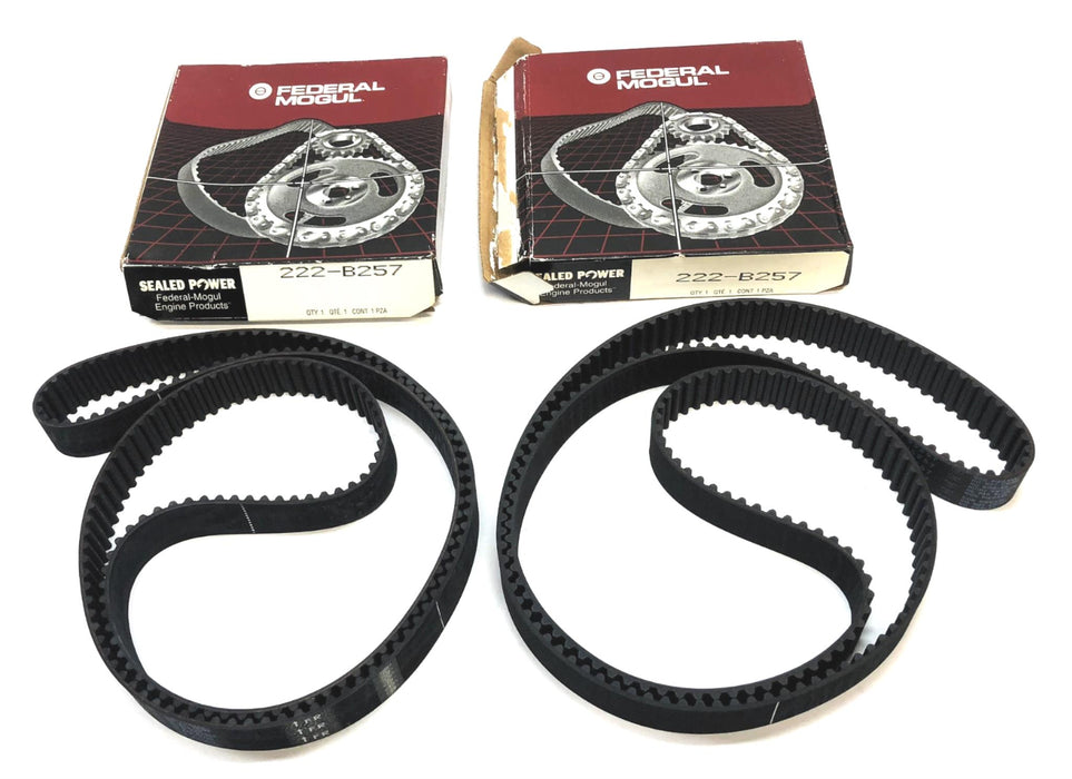 Federal-Mogul Timing Belt 222-B257 [Lot of 2] NOS