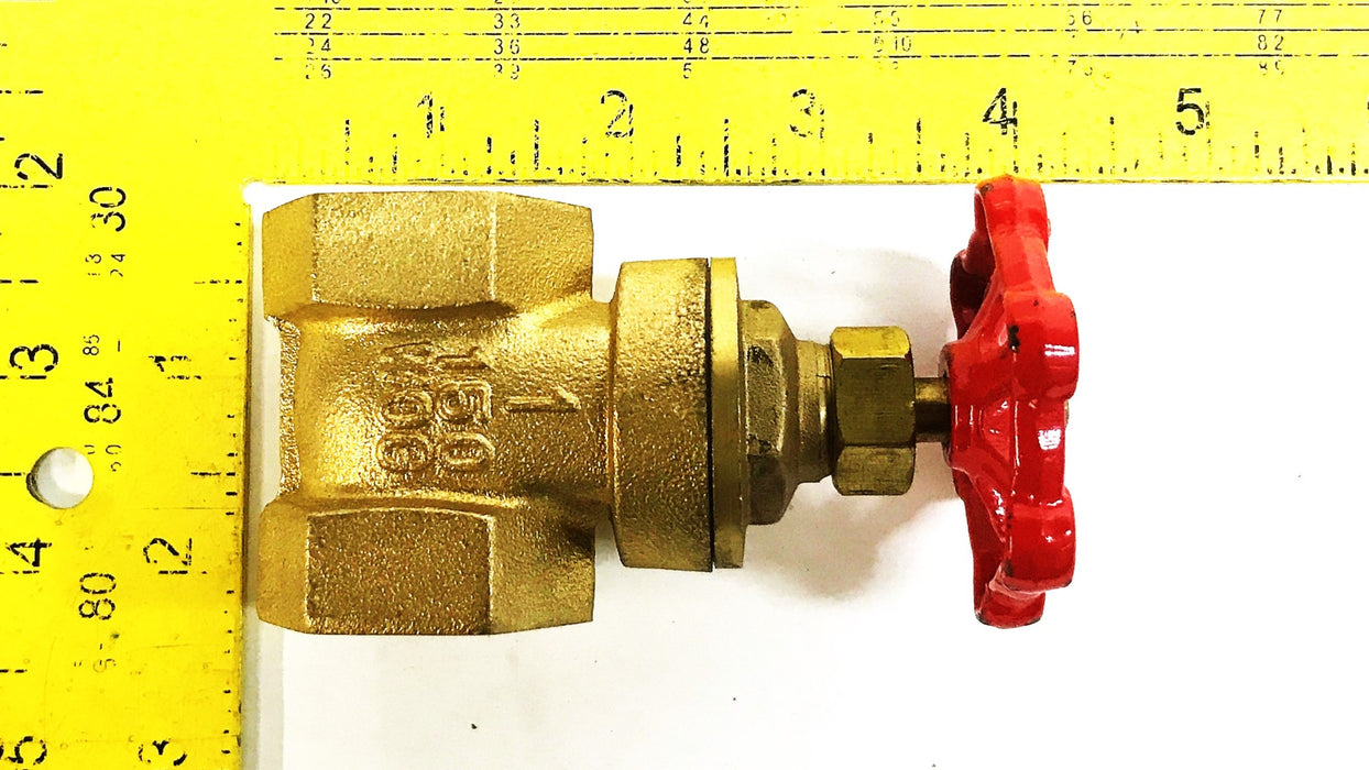 MBK 1" Brass Wedge Compact Gate Valve 150 WOG NOS