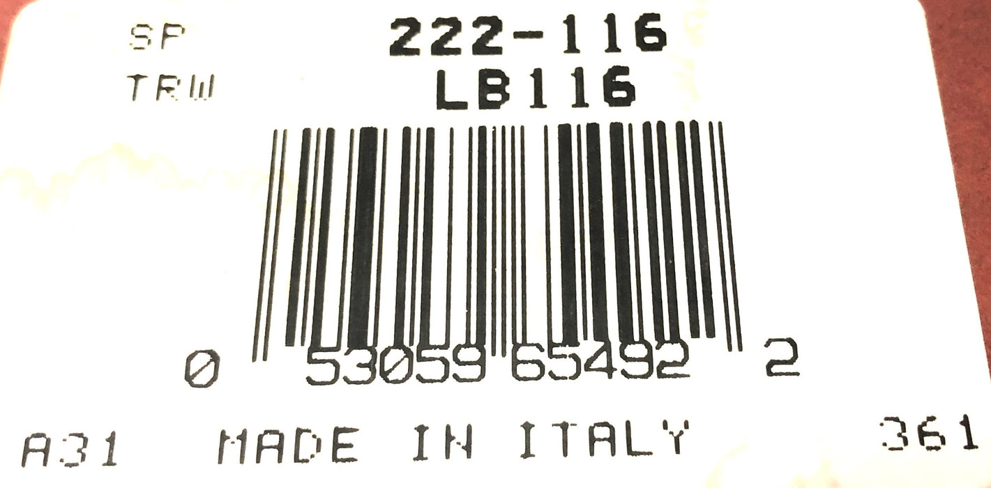 Sealed Power Timing Belt LB116 (222-116) [Lot of 2] NOS