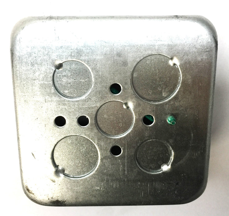 Cooper Crouse-Hinds 4-11/16" Square Welded Outlet Box w/Ground Screw TP558PF NOS
