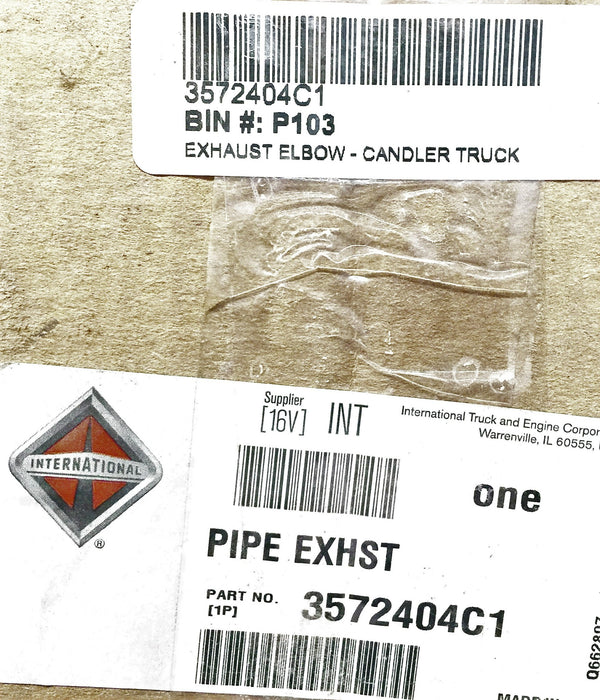 International/Navistar Exhaust Pipe OEM 3572404C1 NOS