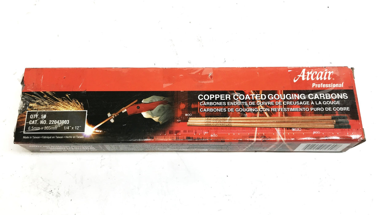 Arcair Copperclad Gouging Electrodes, Box of 50, 22043003-250 NOS