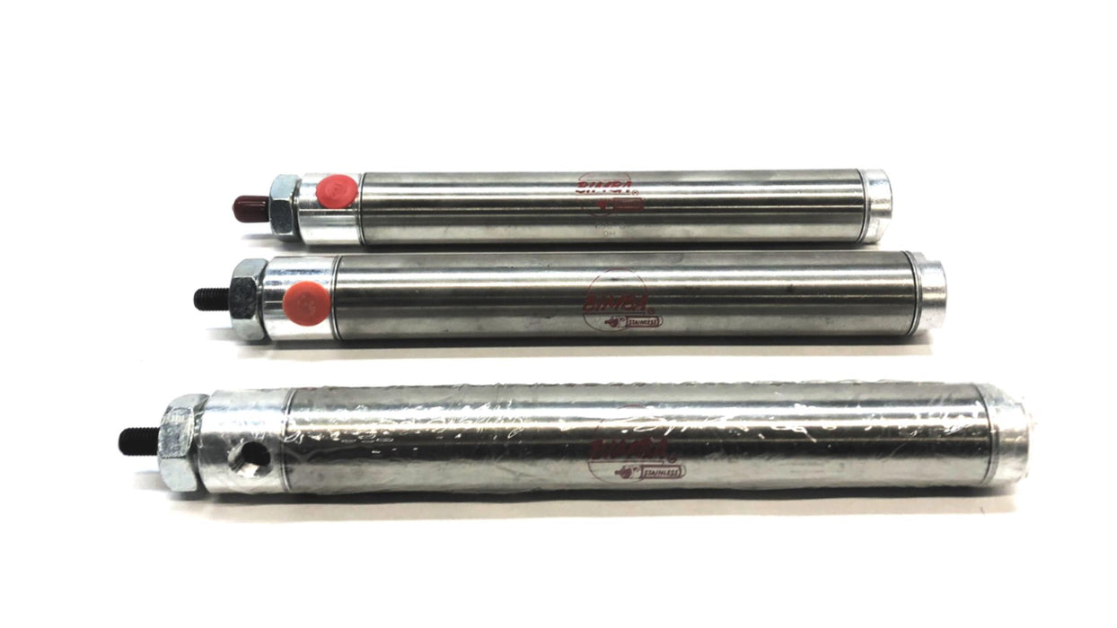 Bimba Stainless Pneumatic Cylinder 096-D [Lot of 3] NOS