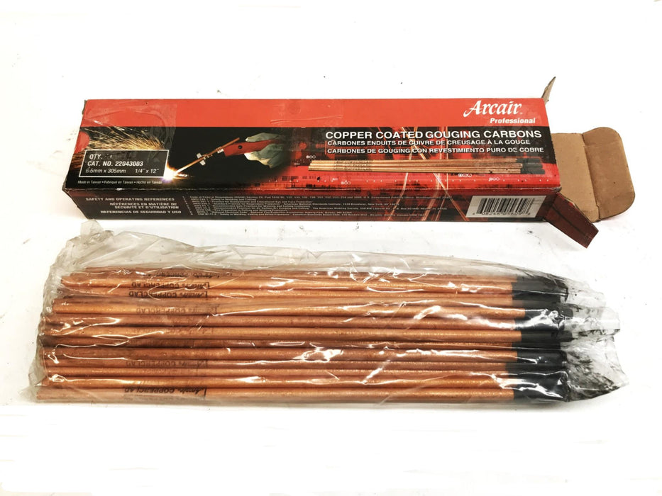 Arcair Copperclad Gouging Electrodes, Box of 40, 22043003-250 NOS