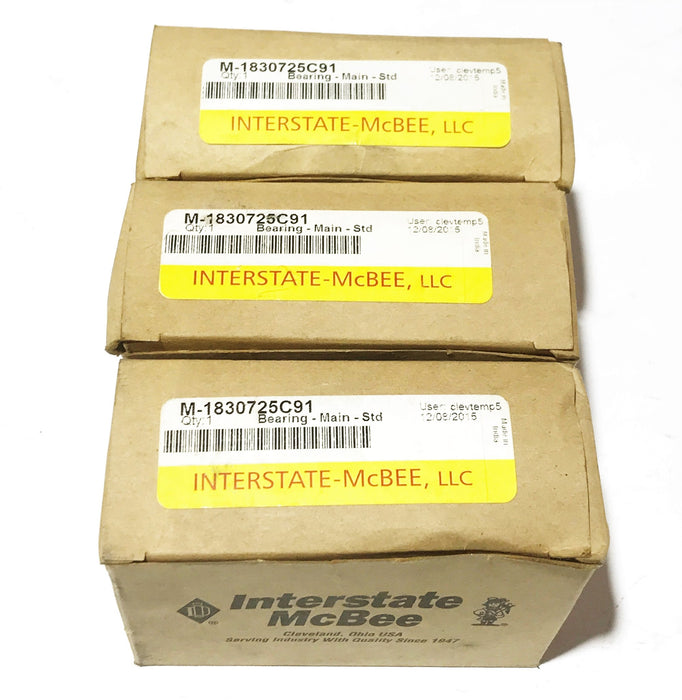 Interstat McBee Main Bearing Rod 1830725C91 [Lot of 3] NOS