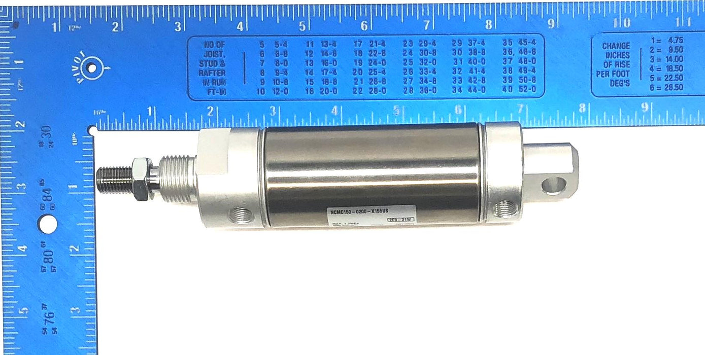 SMC Pneumatic Cylinder NCMC150-0200-X155US NOS