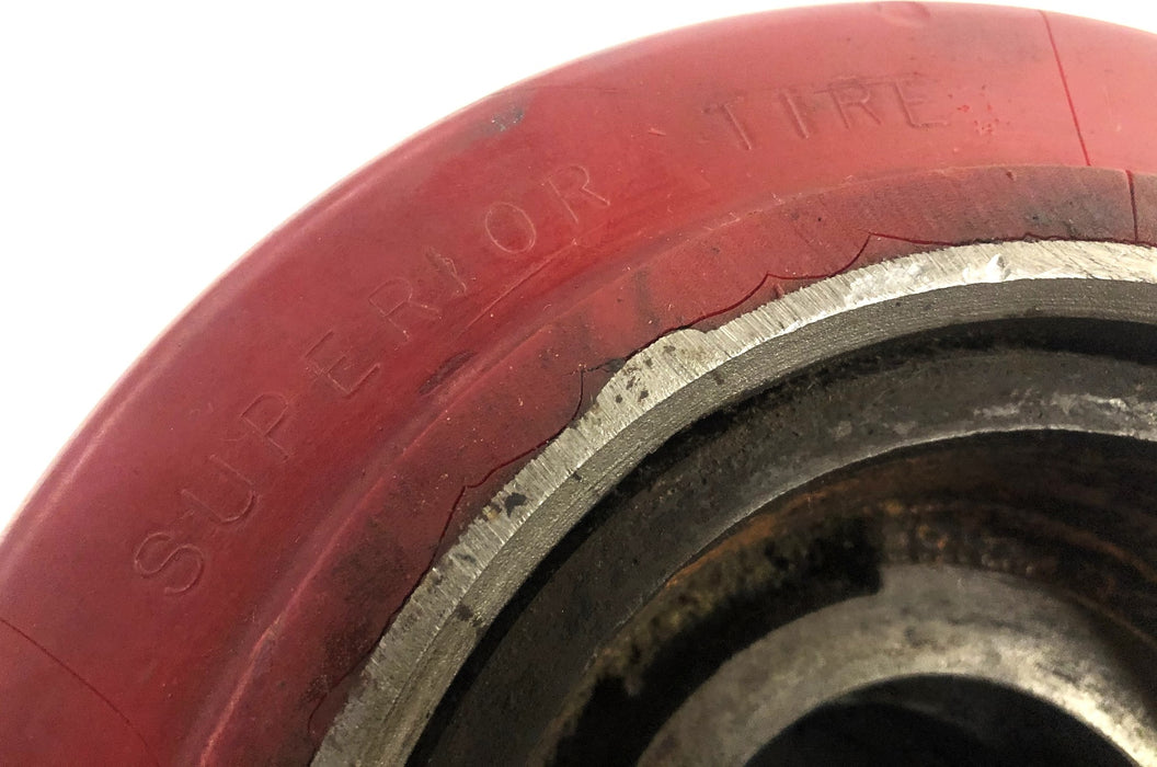Superior Tire 10X6X6-1/4 Cushothane Forklift Caster Wheel 068 USED