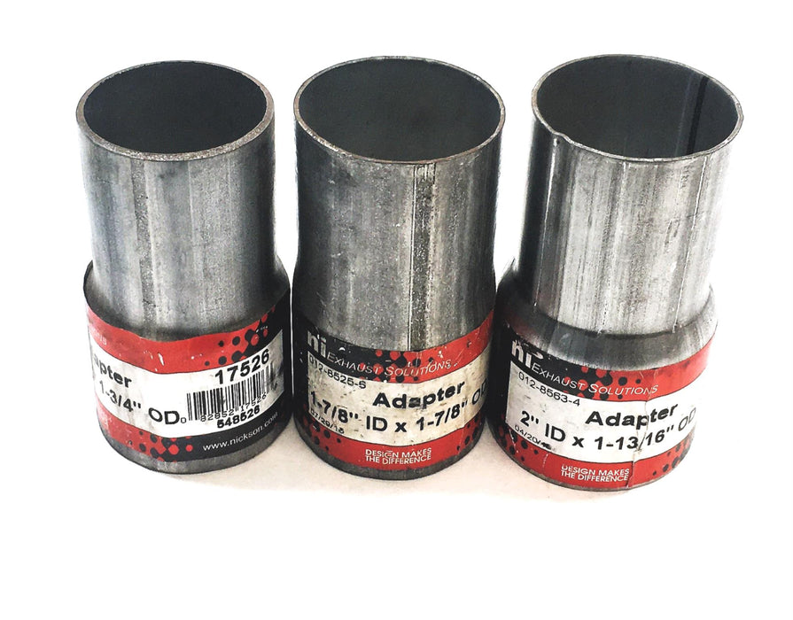 Nickson Exhaust 3 Piece Adapter Set 17508 17526 17238 NOS