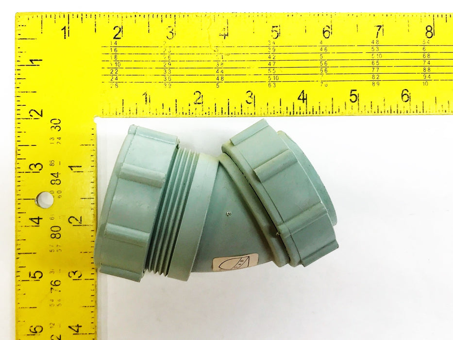 Enfield 1-1/2" 45 Degree Acid Waste Elbow Coupling W211 NOS